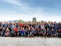 Annual gathering in a vineyard